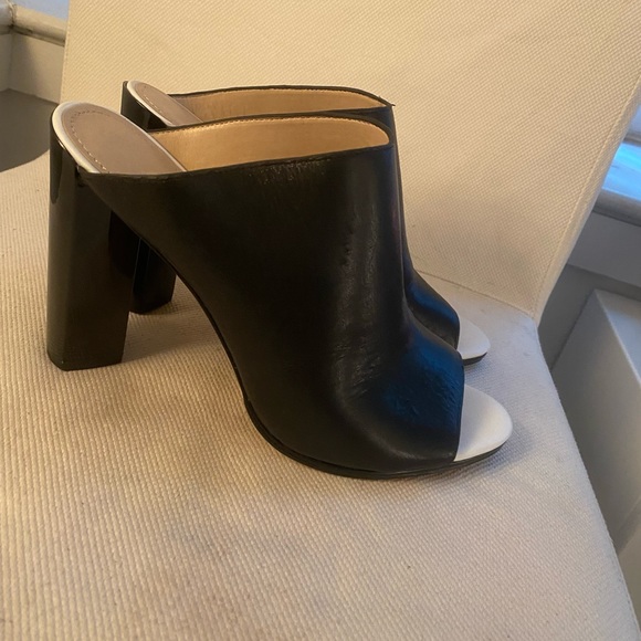 Brand New Black Heeled Mules - Picture 2 of 2